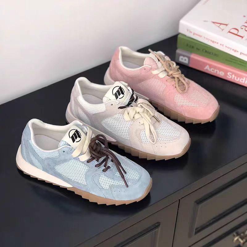 Damen Sportliche Sneakers mit atmungsaktiver Mesh-Oberfläche und rutschfester Laufsohle EB
