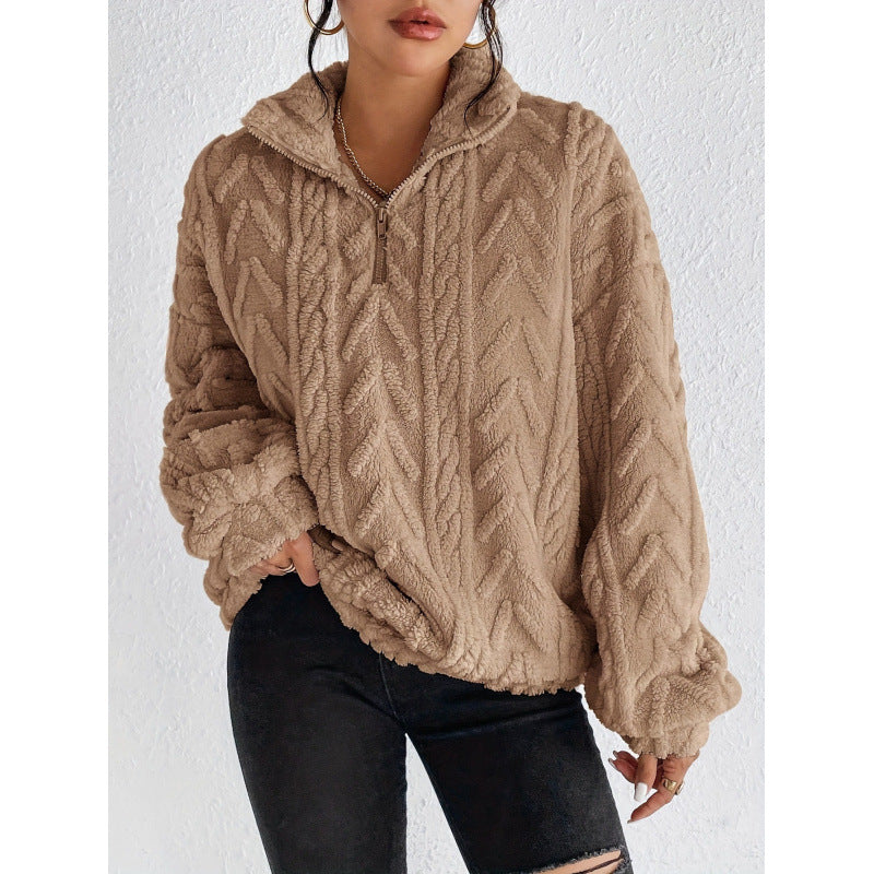 Damen Kuscheliger Kapuzenpullover EB