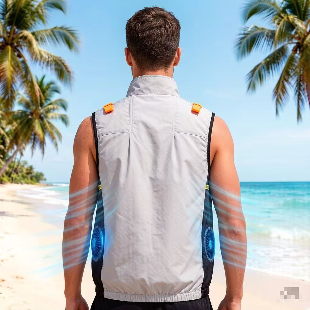 Herren innovative Outdoor-Weste mit integrierter Kühltechnologie R&B