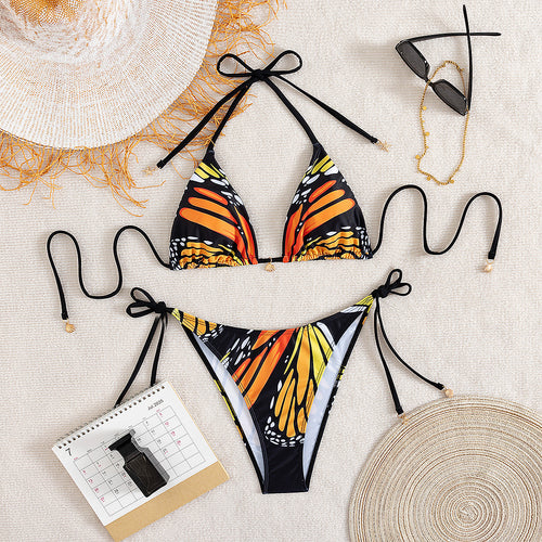 Damen Triangel-Bikini mit verstellbaren Trägern EB
