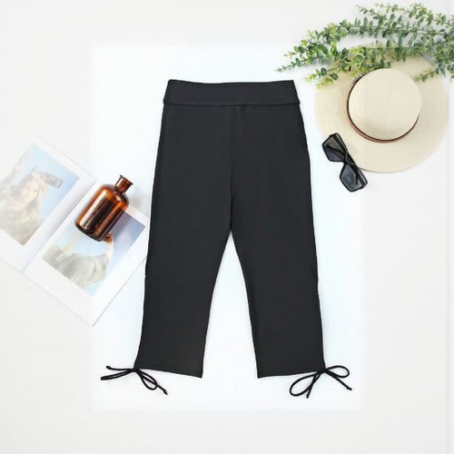 Damen Sweatpants mit dekorativen Bindebändern EB