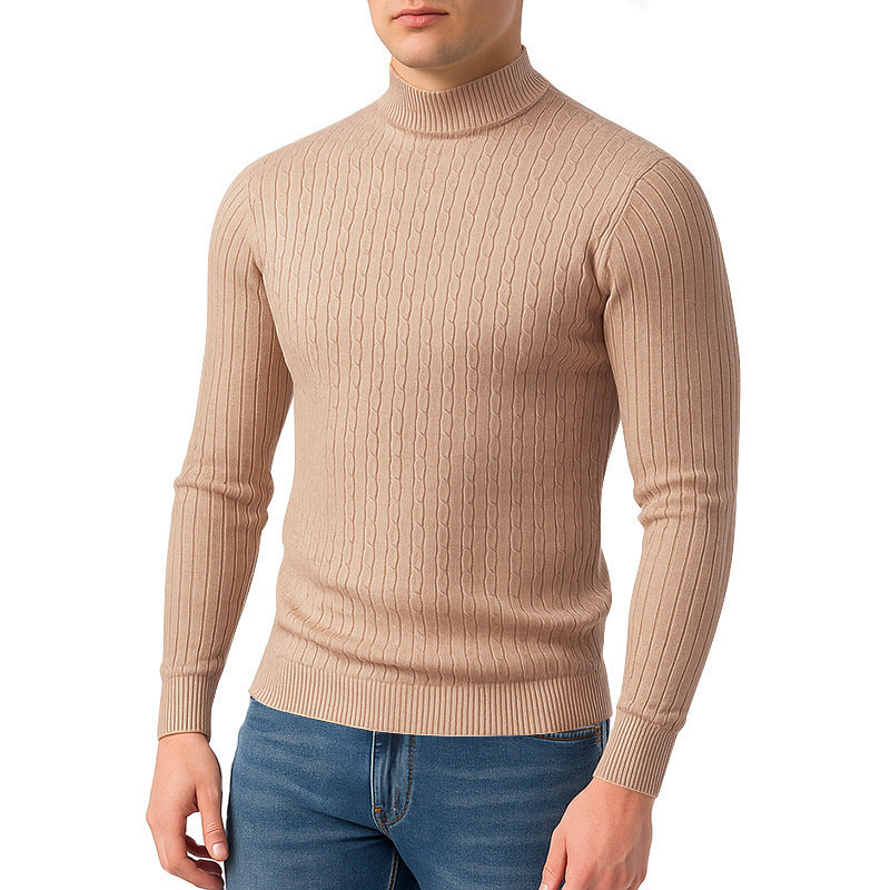 Herren Rollkragenpullover aus hochwertigem Strick EB