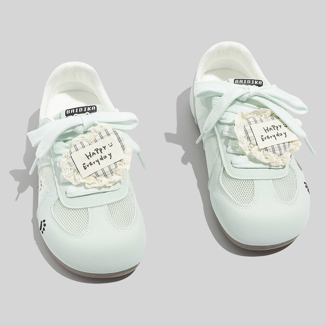 Damen Sportliche Sneakers mit niedlichem Tiermotiv und atmungsaktiver Mesh-Oberfläche EB