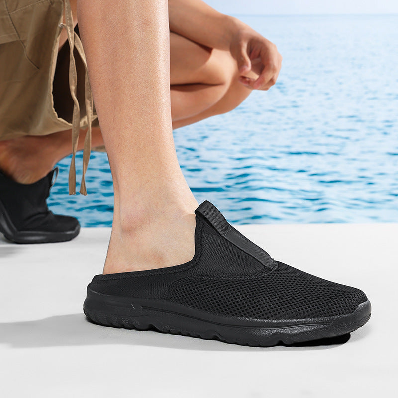 Damen nan leichte Schnelltrocknende Strand- und Pool-Slipper aus atmungsaktivem Wabenmesh mit flexibler profilierter Leichtsohle EB
