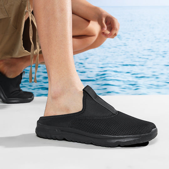 Damen nan leichte Schnelltrocknende Strand- und Pool-Slipper aus atmungsaktivem Wabenmesh mit flexibler profilierter Leichtsohle EB