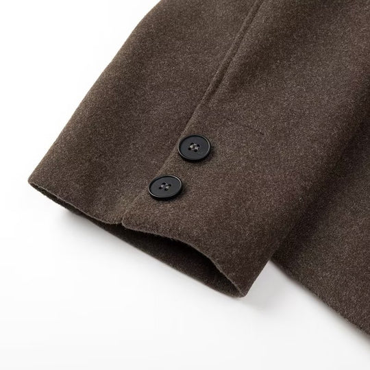 Damen cropped Wolljacke mit modernem Schnitt und praktischen Taschen EB