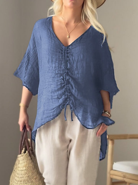Damen leichtes, oversize Tunika-Shirt EB