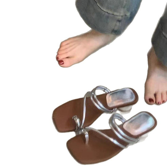 Damen elegante Sandalen mit spiralförmigem Riemendesign und Komfortfußbett EB
