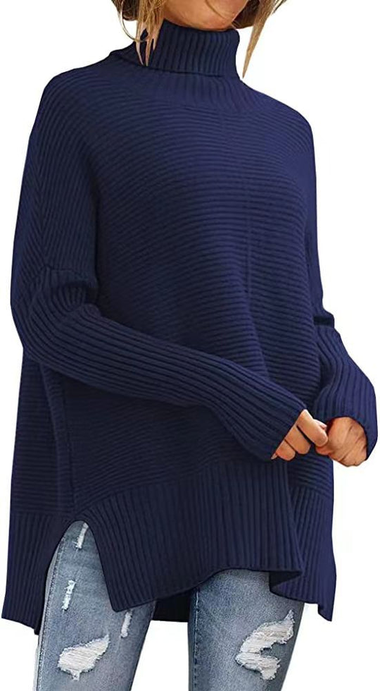 Damen Kuscheliger Rollkragenpullover EB