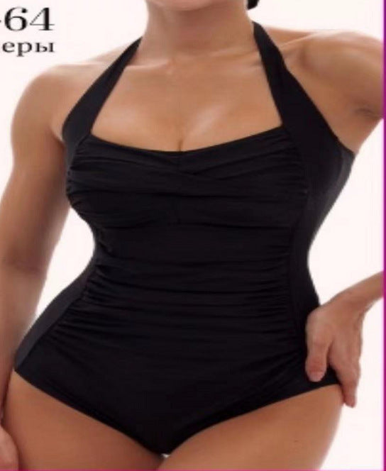 Damen Einteiler-Badeanzug mit eleganter Raffung EB