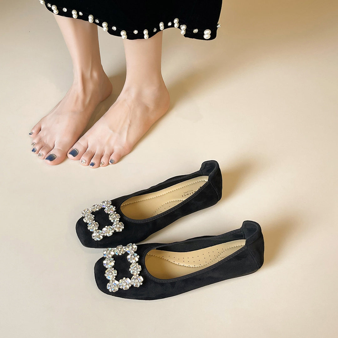 Damen Ballerinas mit funkelnden Applikationen EB