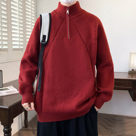 Damen Kapuzenpullover mit hohem Kragen und praktischem Reißverschluss EB