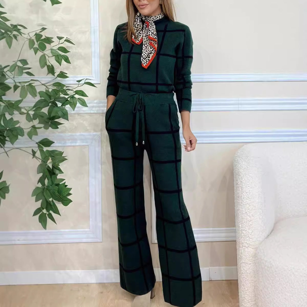 Damen gestreiftes Lounge-Set EB