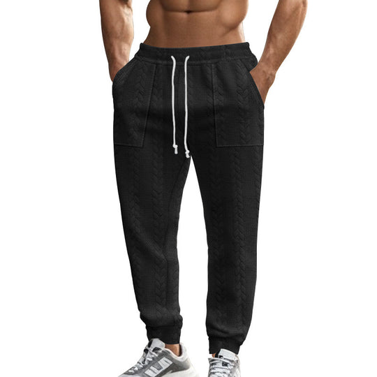 Herren bequeme Freizeithose mit innovativem Kordelzug und zwei praktischen Taschen EB
