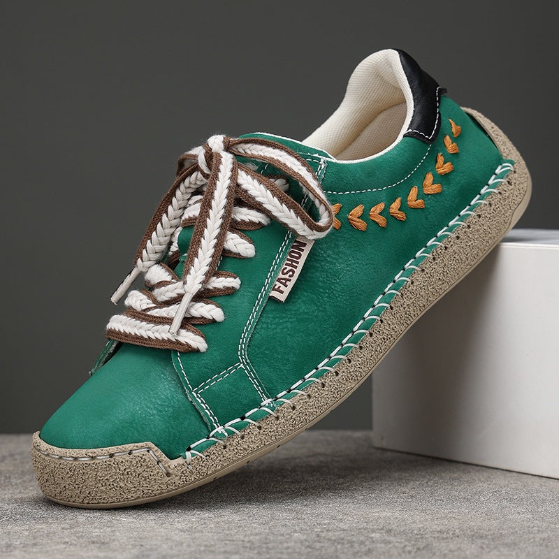 Damen Modische und bequeme Sneakers mit dekorativer Schnürung EB