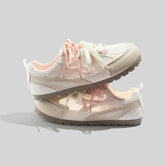 Damen Atmungsaktive Multifunktionssneakers mit elastischen Schnürsenkeln und rutschfester Sohle EB