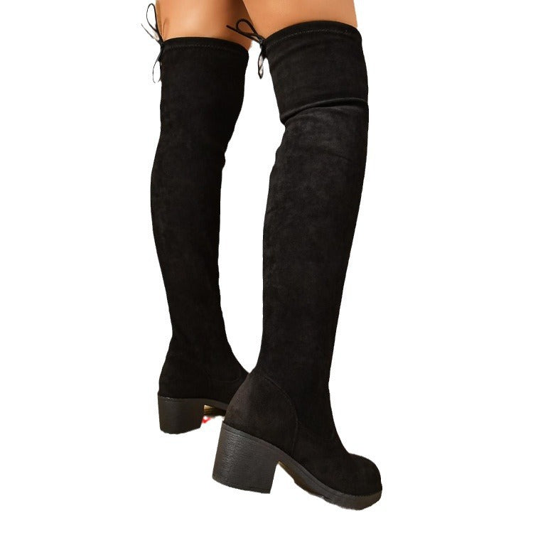 Damen Stiefel mit lässigem Raffungseffekt EB