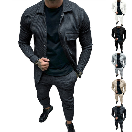 Herren Freizeitanzug mit strukturiertem Design und stilvollen Details EB