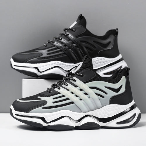Damen Sportliche Sneakers mit atmungsaktiver Oberflächenstruktur EB