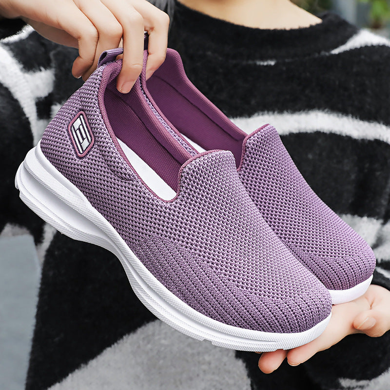 Damen Atmungsaktive Slip-On Laufschuhe mit weichem Innenfutter EB