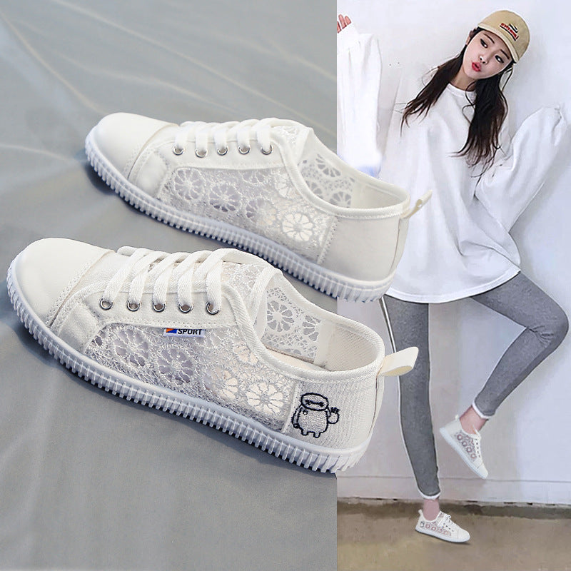 Damen Sneakers mit floralen Einsätzen und verstärktem Komfort EB