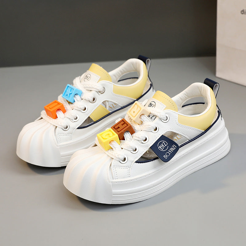 Damen Sneakers mit innovative Sohle und bunten Applikationen EB