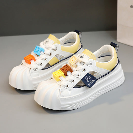 Damen Sneakers mit innovative Sohle und bunten Applikationen EB