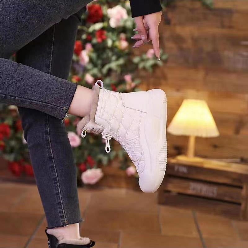 Damen Modische Winterboots mit atmungsaktivem Innenfutter und rutschfester Sohle EB