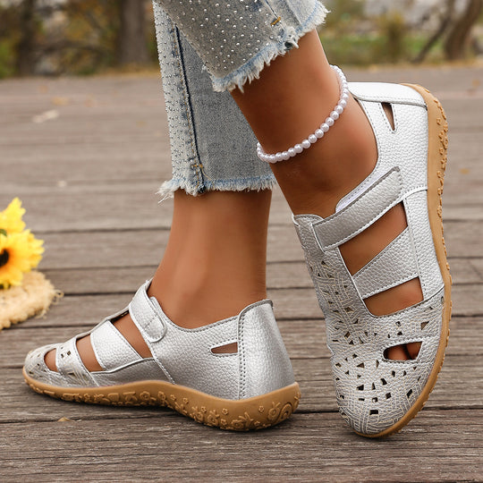 Damen Freizeit-Schuhe mit atmungsaktivem Design und verstellbarem Klettverschluss EB