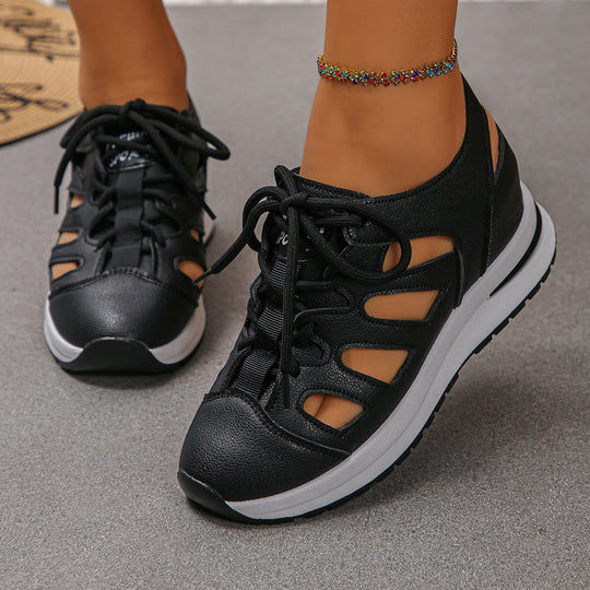 Damen Sportliche Sneakers mit luftigem Schnitt und bequemer Dämpfung EB