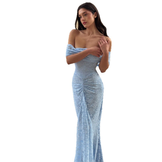 Damen Abendkleid mit elegantem Wickeldesign EB