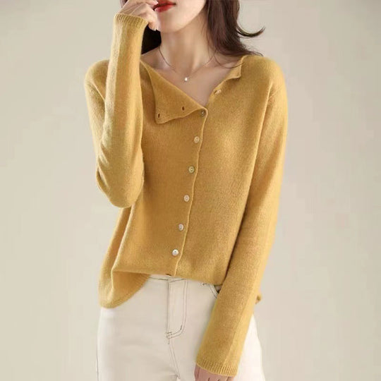 EB | Klassischer Langarmpullover mit Knöpfen