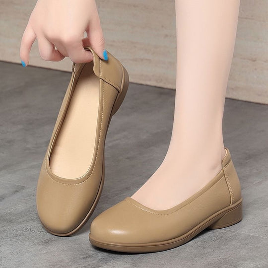 Damen Bequeme Komfort Ballerinas mit ergonomischer Sohle EB