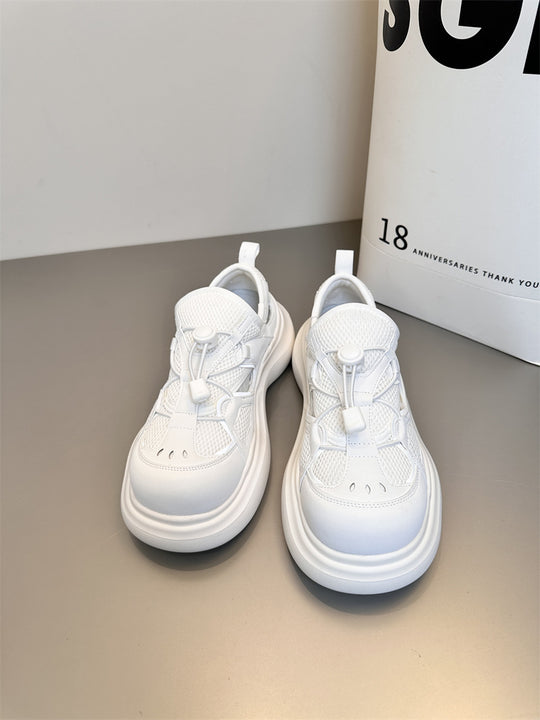 Damen Sportliche Sneakers mit atmungsaktiver Mesh-Oberfläche EB