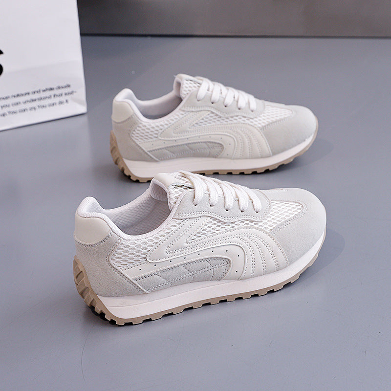 Damen Sportliche Sneakers mit atmungsaktiver Mesh-Oberfläche und dämpfender Sohle EB