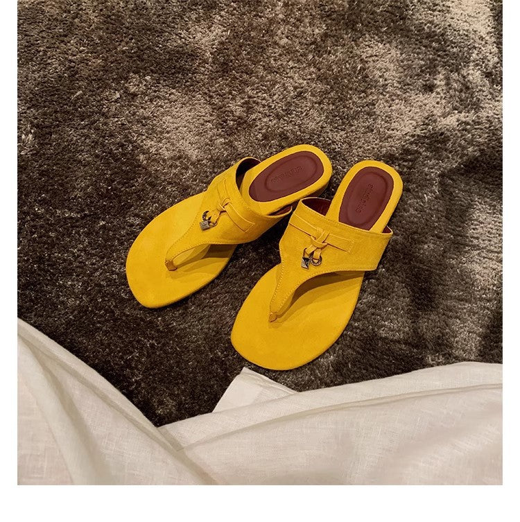 Damen elegante Zehentrenner-Sandalen mit modischem Riemendesign und bequemer Fußbettstruktur EB