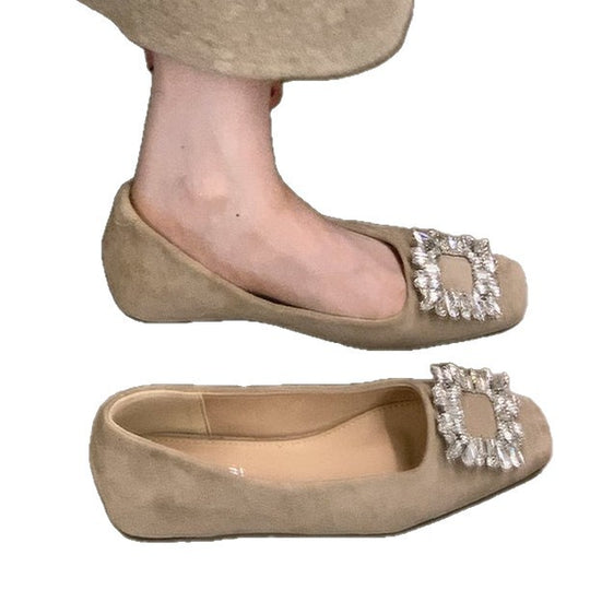 Damen Ballerinas mit funkelndem Schmuckdetail und bequemer Sohle EB