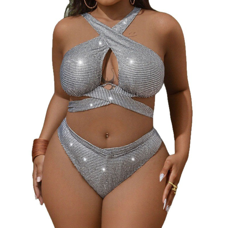 Damen Glitzerndes Bikini Set EB