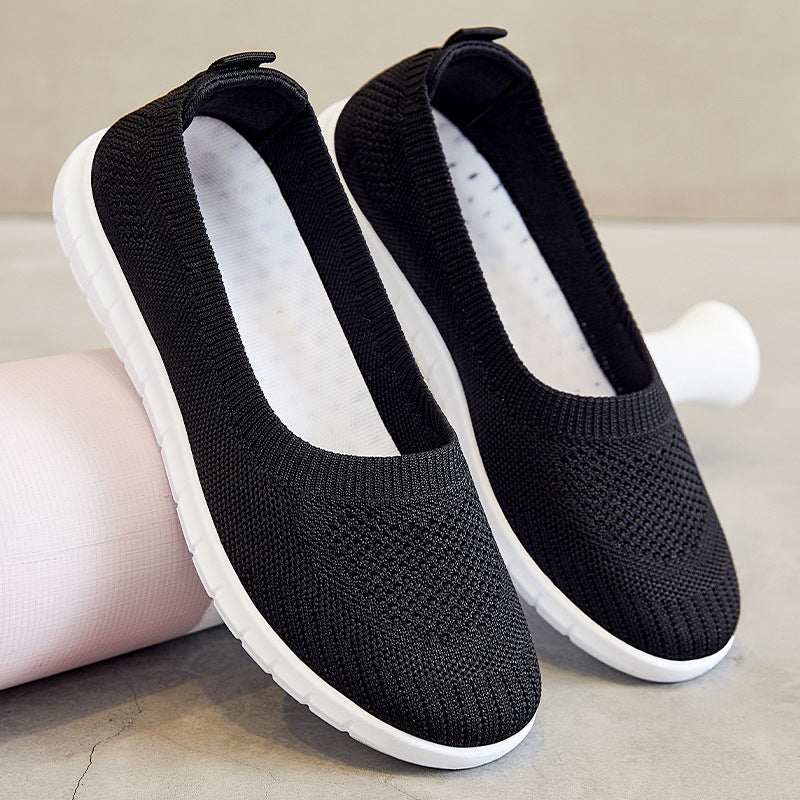 Damen Bequeme Knit-Slipper mit leichter Sohle EB