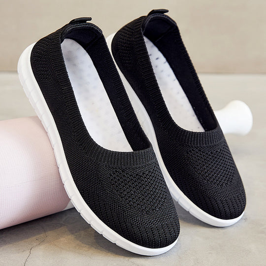 Damen Bequeme Knit-Slipper mit leichter Sohle EB