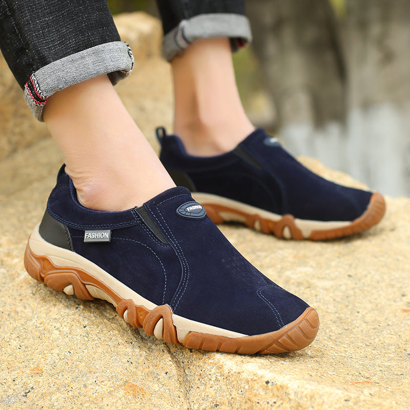 Damen bequeme Slip-On Sneakers mit atmungsaktiver Oberfläche EB