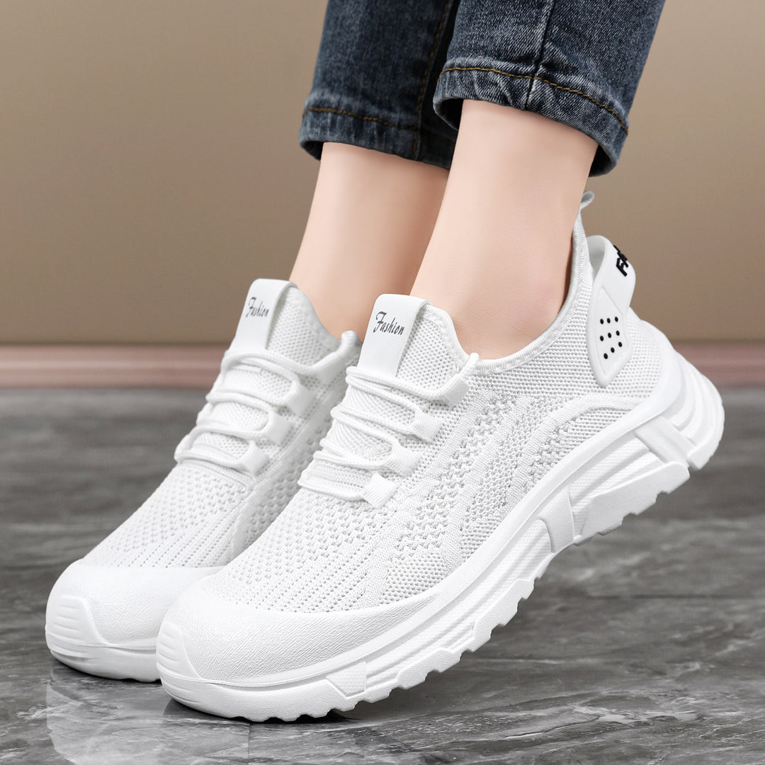 Damen Sportliche Leichtgewicht-Sneaker mit atmungsaktiver Strickstruktur EB