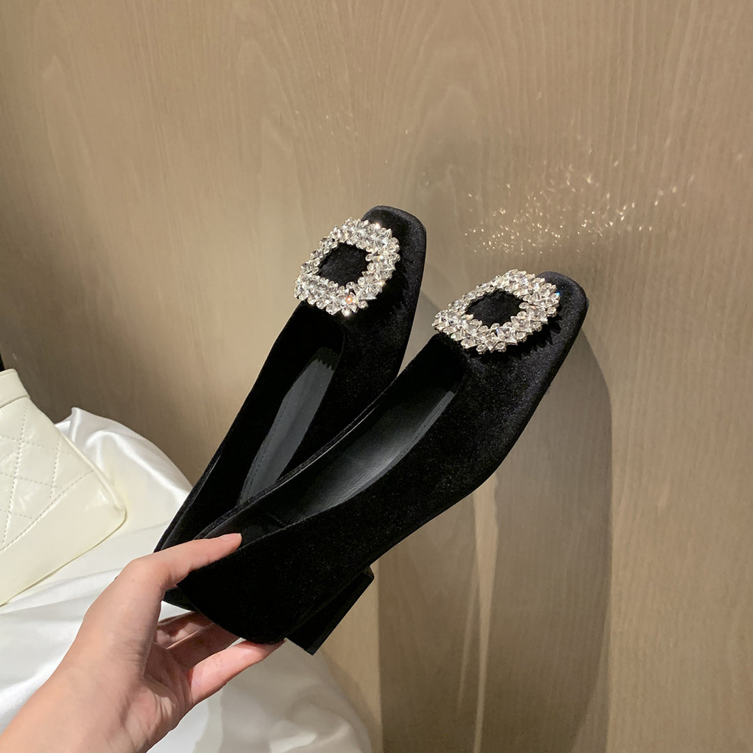 Damen Edle Pumps mit funkelndem Schmuckdetail und bequemer Innensohle EB