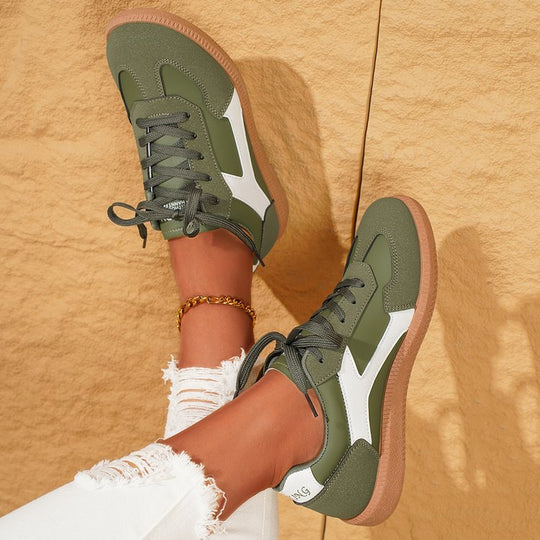 Damen Sportliche Sneakers mit atmungsaktivem Obermaterial und rutschfester Sohle EB