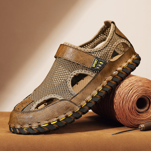 Damen Sportliche Mesh-Sandalen mit verstellbarem Riemen und rutschfester Sohle EB