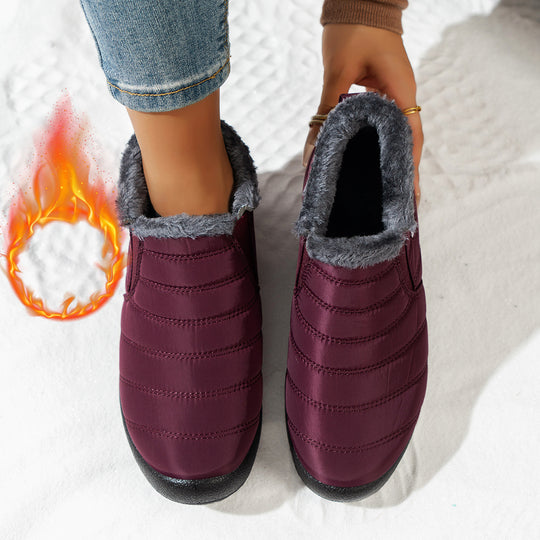 Damen Komfortable Winterboots mit kuscheligem Futter und rutschfester Sohle EB