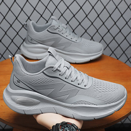Damen nan Performance-Slip-On Running-Sneaker mit nahtlosem Mesh-Obermaterial, stoßdämpfender Waben-Plateausohle und verstärkter Fersenstütze EB