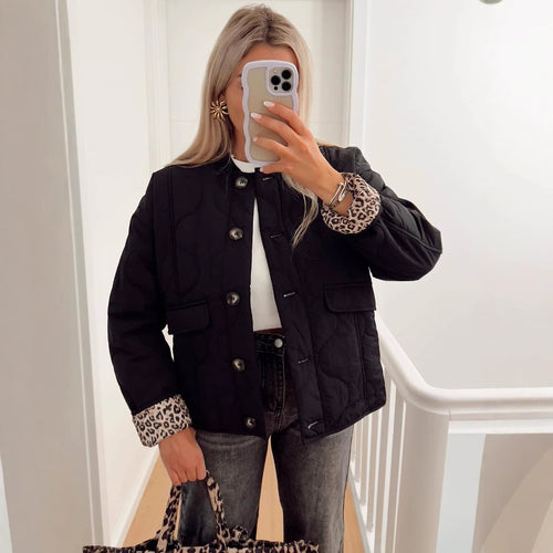 Damen gesteppte Winterjacke EB