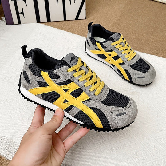 Damen Sportliche Lightweight Sneakers mit atmungsaktivem Obermaterial und rutschfester Sohle EB