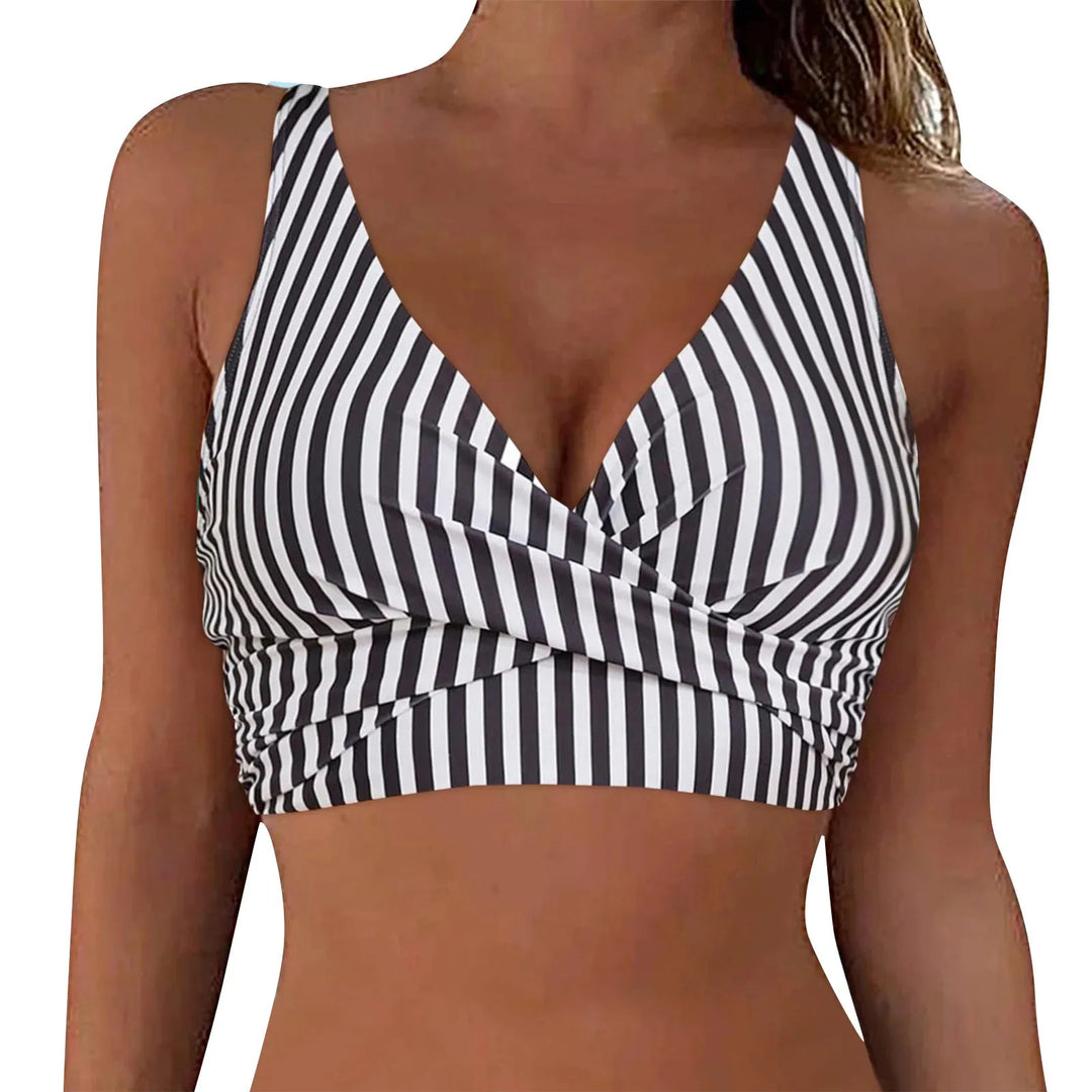Damen komfortables Wickel-Bikinioberteil EB